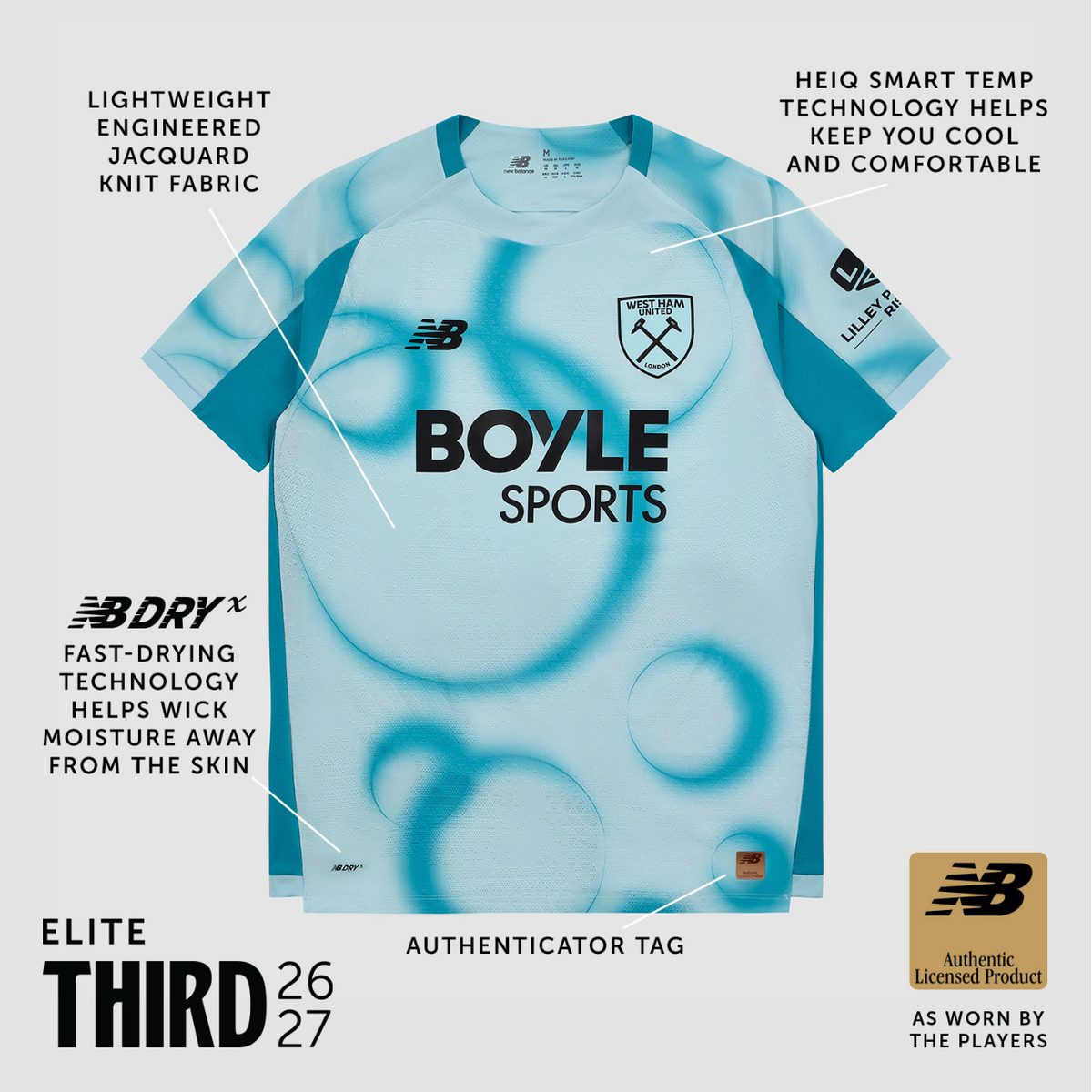 West Ham 26/27 ELITE Third Shirt