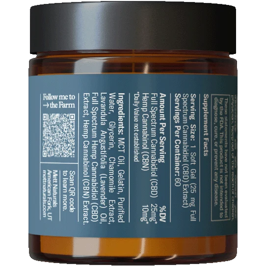 CBD Sleep Softgels, Full Spectrum